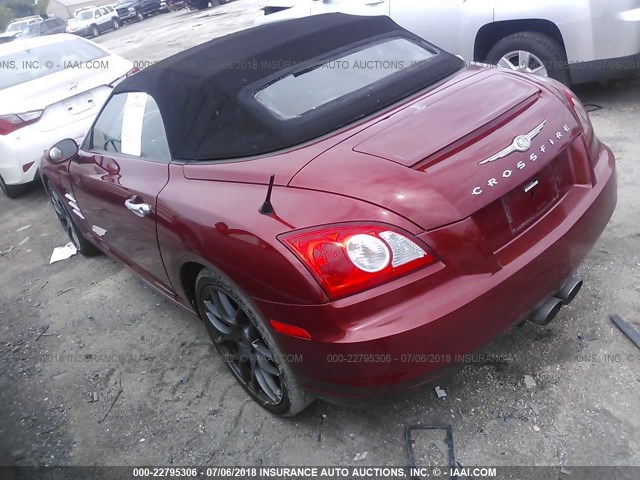 1C3AN65L15X055880 - 2005 CHRYSLER CROSSFIRE LIMITED RED photo 3