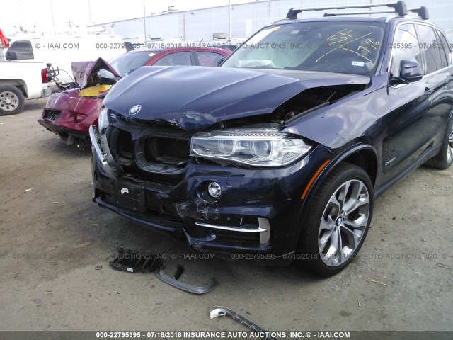 5UXKR0C5XG0P28231 - 2016 BMW X5 XDRIVE35I BLUE photo 6