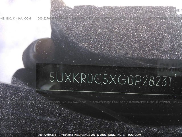 5UXKR0C5XG0P28231 - 2016 BMW X5 XDRIVE35I BLUE photo 9