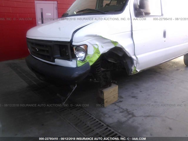 1FTNE24L06DA84555 - 2006 FORD ECONOLINE E250 VAN WHITE photo 6