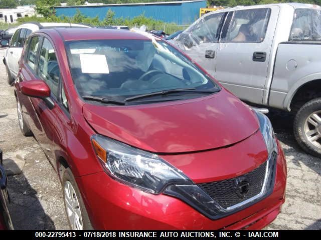 3N1CE2CP0HL367744 - 2017 NISSAN VERSA NOTE S/S PLUS/SV/SL/SR RED photo 1