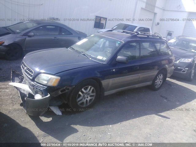 4S3BH675337636011 - 2003 SUBARU LEGACY OUTBACK AWP 深蓝色 照片 2