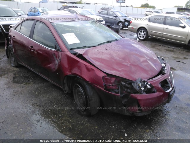 1G2ZF57B384198141 - 2008 PONTIAC G6 VALUE LEADER/BASE MAROON photo 1