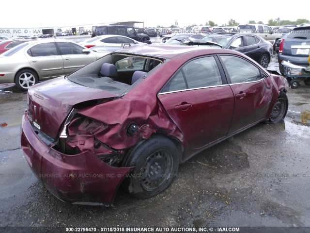 1G2ZF57B384198141 - 2008 PONTIAC G6 VALUE LEADER/BASE MAROON photo 4