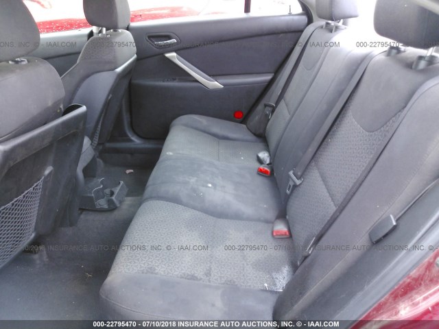 1G2ZF57B384198141 - 2008 PONTIAC G6 VALUE LEADER/BASE MAROON photo 8