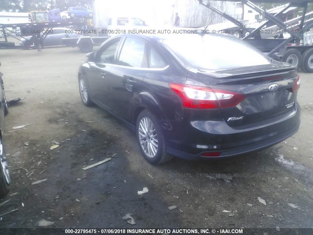 1FADP3J24EL240761 - 2014 FORD FOCUS TITANIUM BLACK photo 3