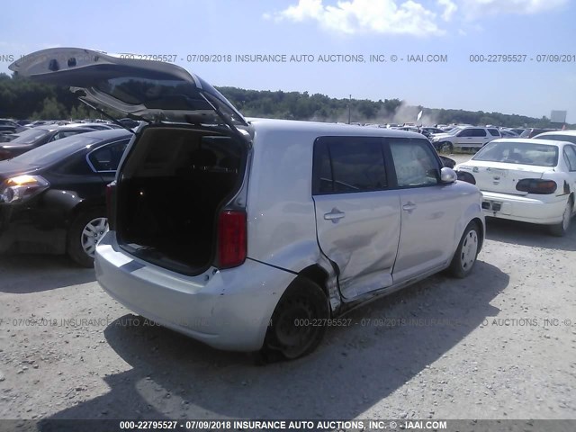 JTLKE50E691075915 - 2009 TOYOTA SCION XB Plata foto 4