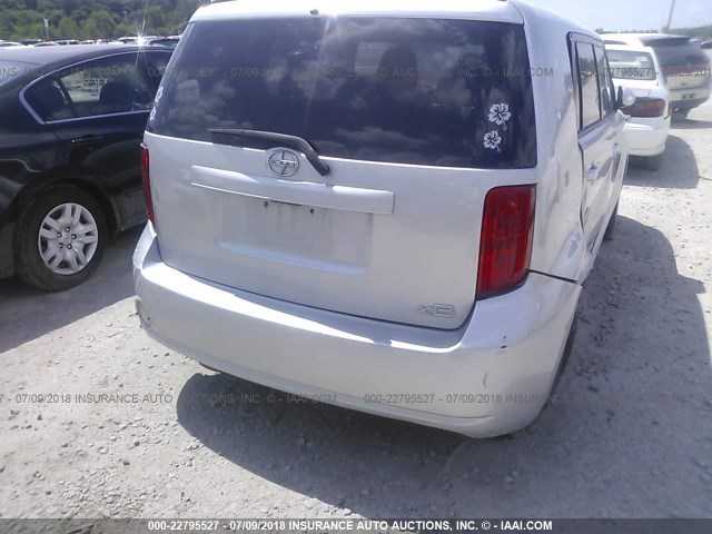 JTLKE50E691075915 - 2009 TOYOTA SCION XB Plata foto 6