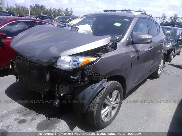 KM8JU3AC7DU681741 - 2013 HYUNDAI TUCSON GLS/LIMITED ყავისფერი ფოტო 2