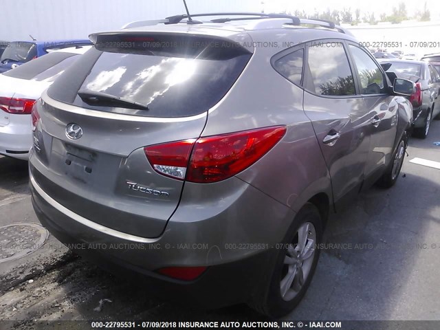 KM8JU3AC7DU681741 - 2013 HYUNDAI TUCSON GLS/LIMITED ყავისფერი ფოტო 4