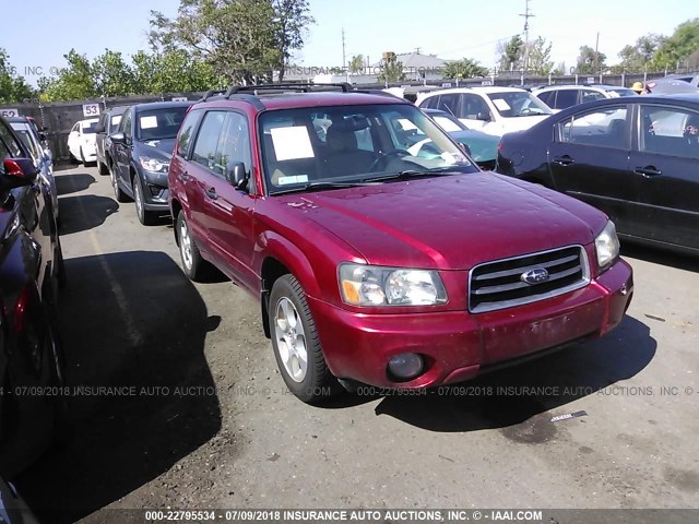 JF1SG65613H725302 - 2003 SUBARU FORESTER 2.5XS მუქწითელი ფოტო 1