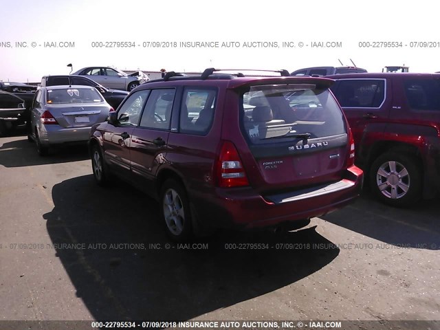 JF1SG65613H725302 - 2003 SUBARU FORESTER 2.5XS მუქწითელი ფოტო 3