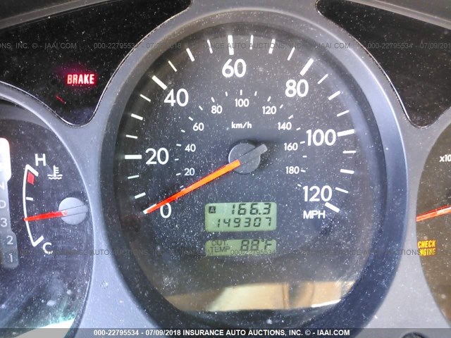 JF1SG65613H725302 - 2003 SUBARU FORESTER 2.5XS მუქწითელი ფოტო 7