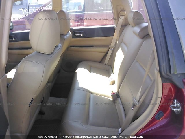 JF1SG65613H725302 - 2003 SUBARU FORESTER 2.5XS მუქწითელი ფოტო 8