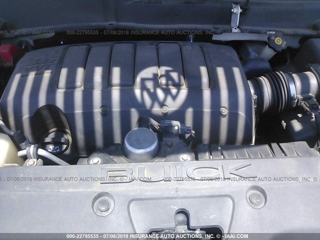 5GALVBED9AJ143659 - 2010 BUICK ENCLAVE CXL თეთრი ფოტო 10