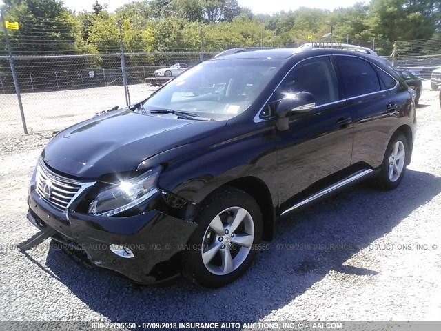 2T2BK1BA5FC321105 - 2015 LEXUS RX 350/BASE/F SPORT BLACK photo 2