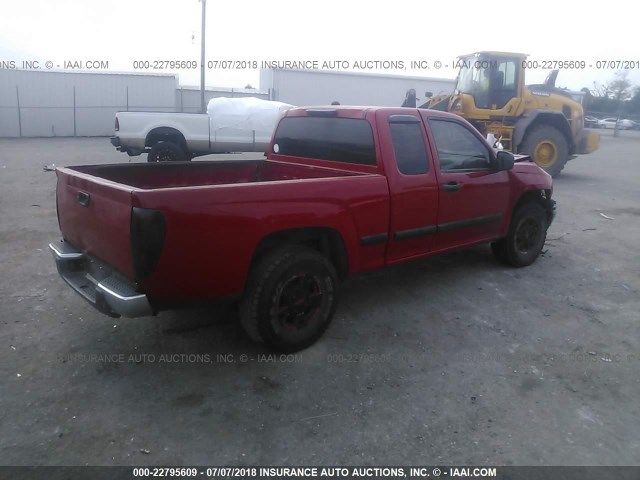 1GCCS198458220322 - 2005 CHEVROLET COLORADO RED photo 4