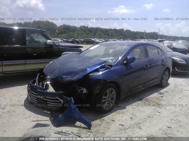 5NPD84LF8HH026264 - 2017 HYUNDAI ELANTRA SE/VALUE/LIMITED BLUE photo 2