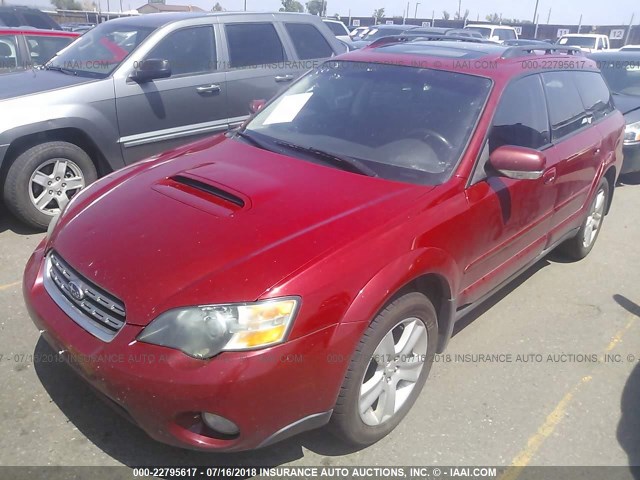 4S4BP67C956315287 - 2005 SUBARU LEGACY OUTBACK 2.5 XT LIMITED MAROON photo 2