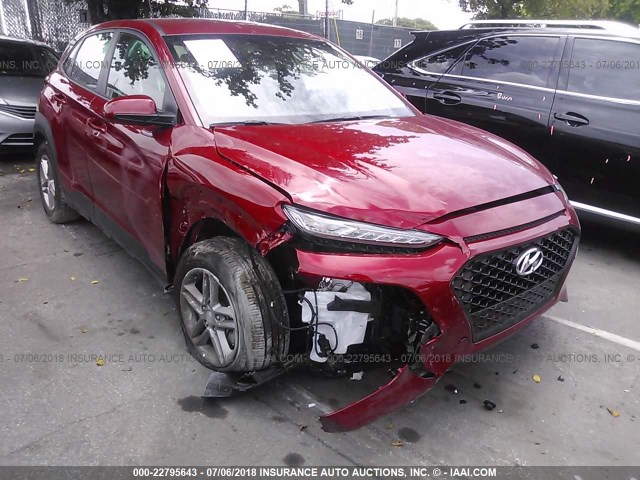 KM8K12AA0JU078650 - 2018 HYUNDAI KONA SE RED photo 6