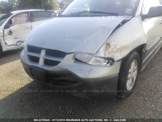 1B4GP54L8YB637307 - 2000 DODGE GRAND CARAVAN LE TAN photo 6