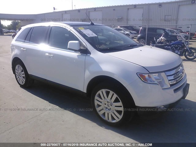 2FMDK4KC1ABB72673 - 2010 FORD EDGE LIMITED WHITE photo 1