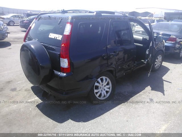 SHSRD78996U418468 - 2006 HONDA CR-V SE/EX BLACK photo 4