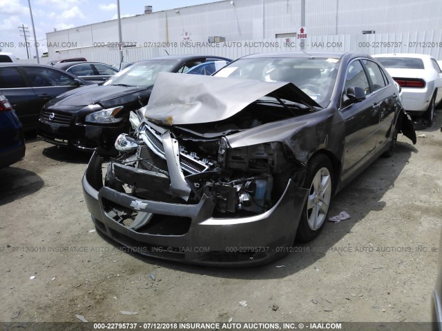 1G1ZB5E0XCF114413 - 2012 CHEVROLET MALIBU LS BROWN photo 2