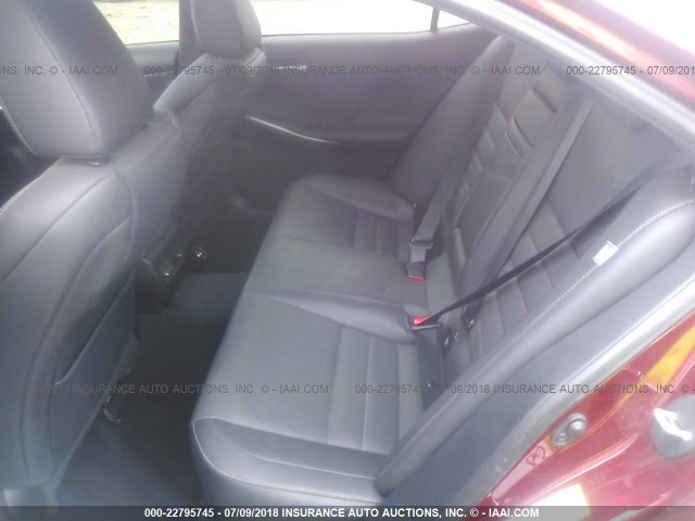 JTHBF1D20F5043840 - 2015 LEXUS IS 250 RED photo 8