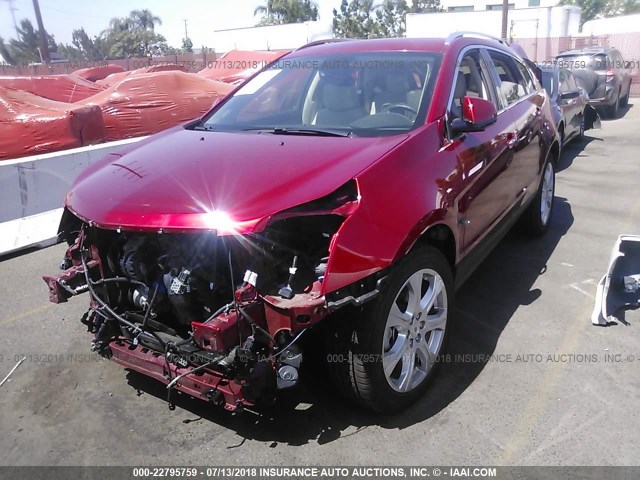 3GYFNBEY2AS601422 - 2010 CADILLAC SRX PERFORMANCE COLLECTION RED photo 2