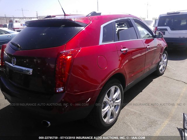 3GYFNBEY2AS601422 - 2010 CADILLAC SRX PERFORMANCE COLLECTION RED photo 4