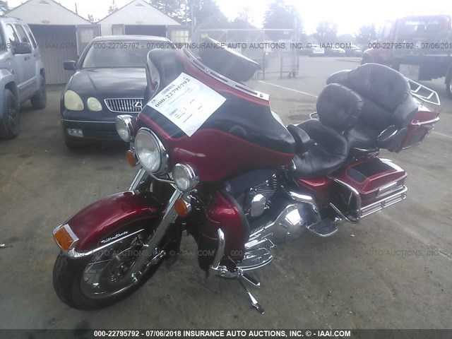 1HD1FCW14XY624687 - 1999 HARLEY-DAVIDSON FLHTCUI RED photo 2