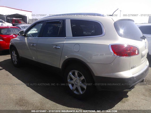 5GAER23758J129892 - 2008 BUICK ENCLAVE CXL BEIGE photo 3