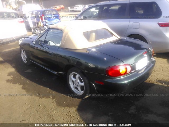 JM1NB3530Y0141053 - 2000 MAZDA MX-5 MIATA LS GREEN photo 3