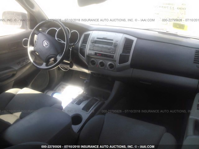 3TMJU62N59M075193 - 2009 TOYOTA TACOMA DOUBLE CAB PRERUNNER GRAY photo 5