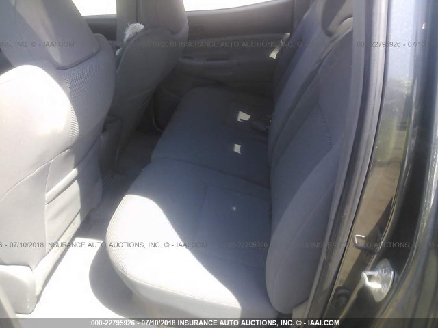 3TMJU62N59M075193 - 2009 TOYOTA TACOMA DOUBLE CAB PRERUNNER GRAY photo 8