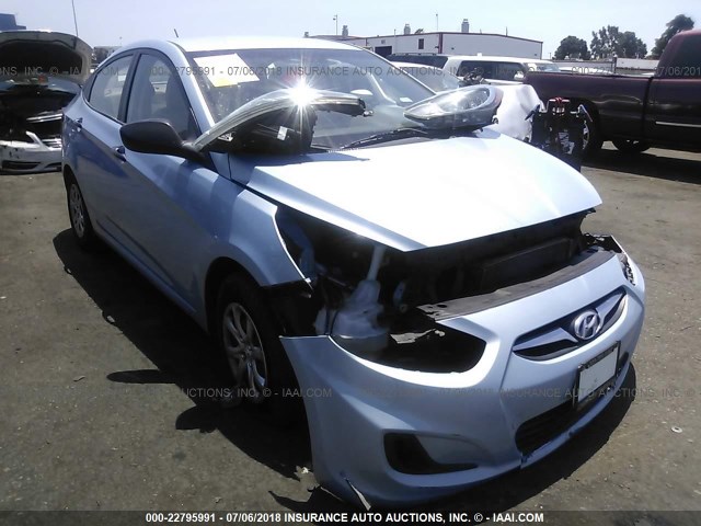 KMHCT4AE1CU045219 - 2012 HYUNDAI ACCENT GLS/GS Light Blue photo 1