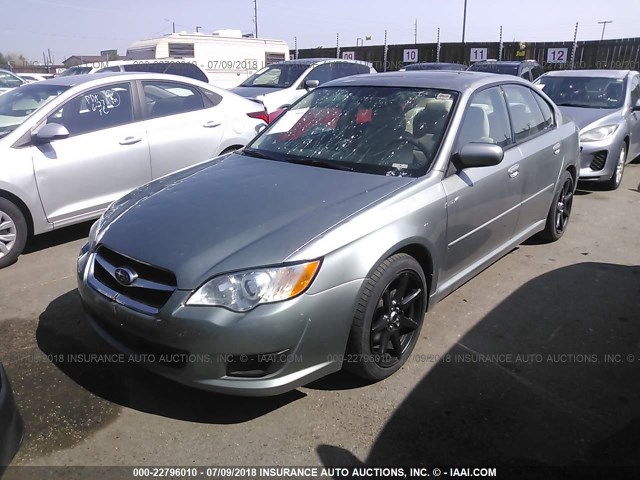 4S3BL616097232754 - 2009 SUBARU LEGACY 2.5I GREEN photo 2