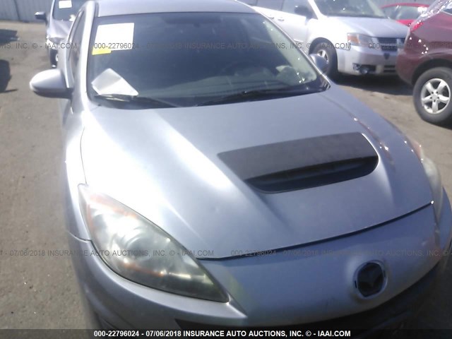 JM1BL1H37A1342450 - 2010 MAZDA SPEED 3 SILVER photo 6