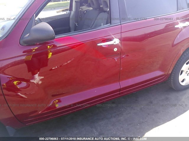 3A8FY48B08T111803 - 2008 CHRYSLER PT CRUISER RED photo 6