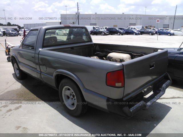 1GCCS1446R8166273 - 1994 CHEVROLET S TRUCK S10 GRAY photo 3