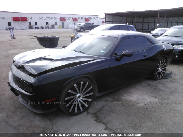 2C3CDZBG8FH774358 - 2015 DODGE CHALLENGER SXT PLUS BLACK photo 2