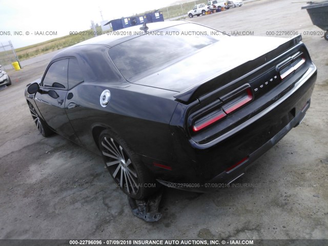 2C3CDZBG8FH774358 - 2015 DODGE CHALLENGER SXT PLUS BLACK photo 3