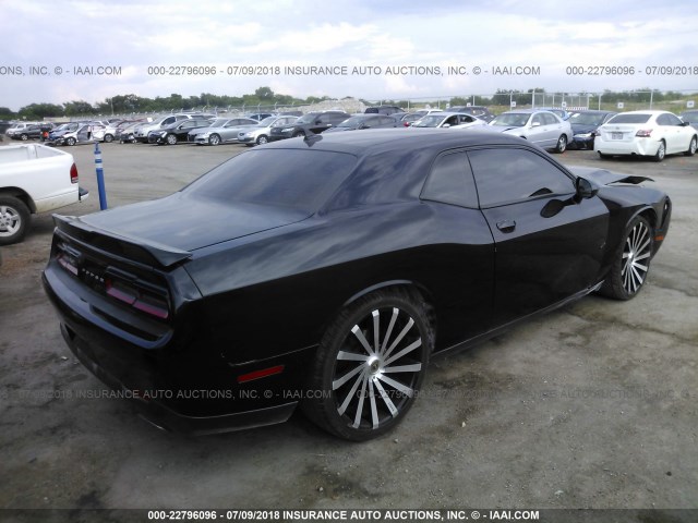 2C3CDZBG8FH774358 - 2015 DODGE CHALLENGER SXT PLUS BLACK photo 4