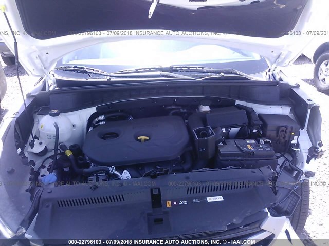 KM8J23A46JU668652 - 2018 HYUNDAI TUCSON SE WHITE photo 10