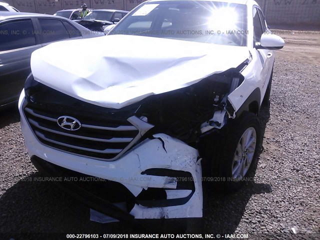 KM8J23A46JU668652 - 2018 HYUNDAI TUCSON SE WHITE photo 6