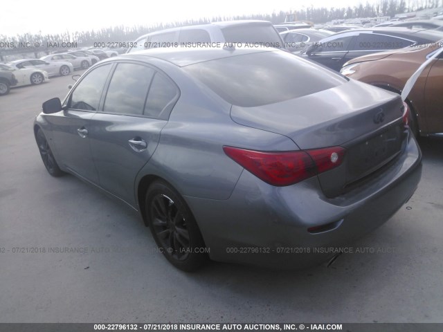 JN1BV7AP0FM333513 - 2015 INFINITI Q50 PREMIUM/SPORT GRAY photo 3