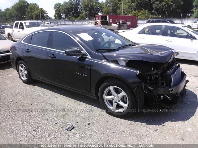 1G1ZB5ST2GF359131 - 2016 CHEVROLET MALIBU LS BLACK photo 1