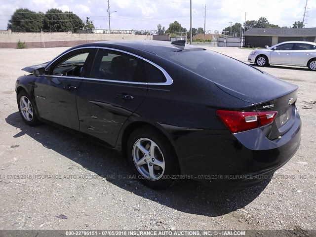 1G1ZB5ST2GF359131 - 2016 CHEVROLET MALIBU LS BLACK photo 3