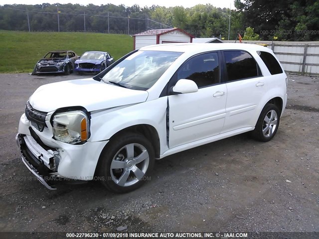 2CNDL937396239046 - 2009 CHEVROLET EQUINOX SPORT WHITE photo 2